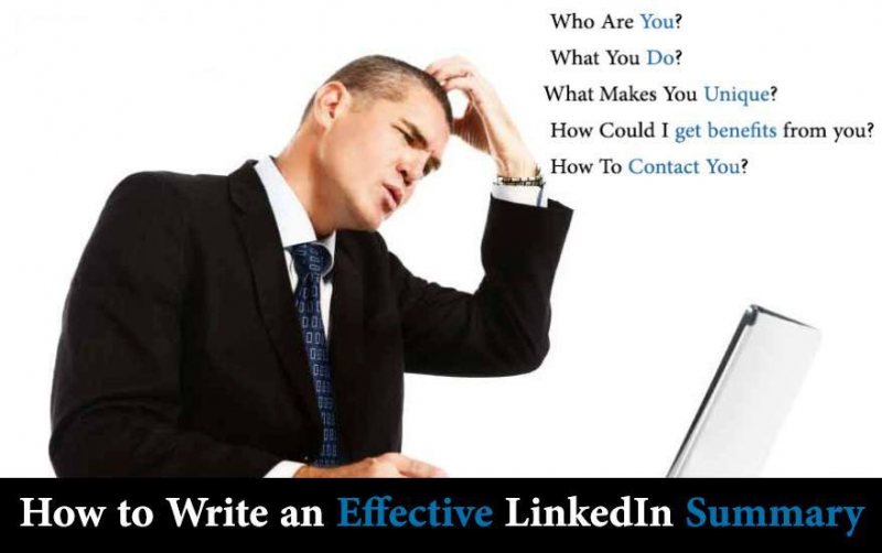 الSummary بتاع LinkedIn بيتكتب أزاى؟