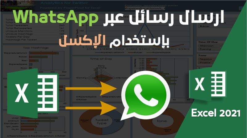 طريقة ربط الاكسل بالواتس اب