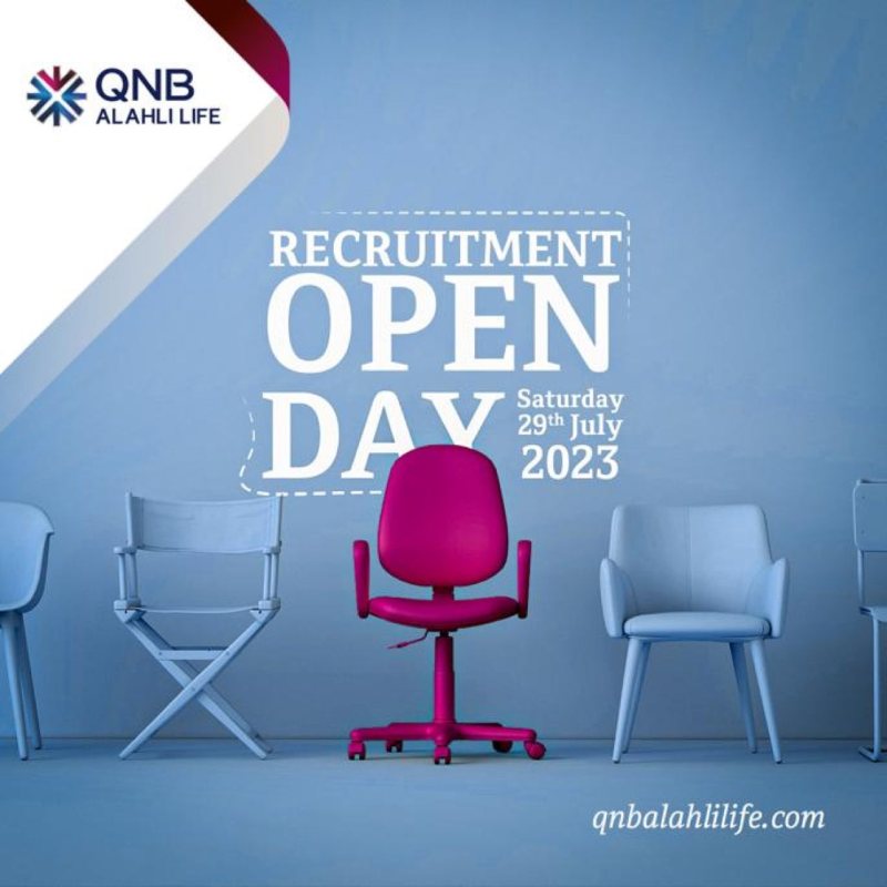 QNB Alahli Life Insurance invites you to a Recruitment Open Day