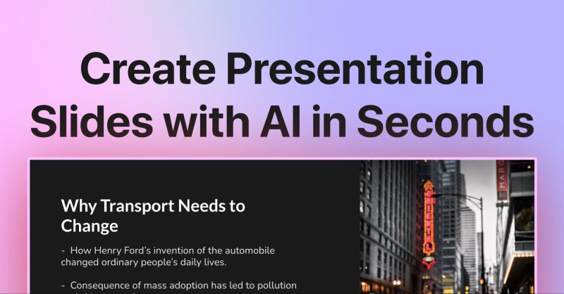 موقع Slides AI ( PowerPoint بالذكاء الاصطناعي )