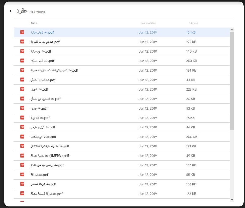 أكثر من 30 صيغة ونموذج عقد جاهز للتحميل.