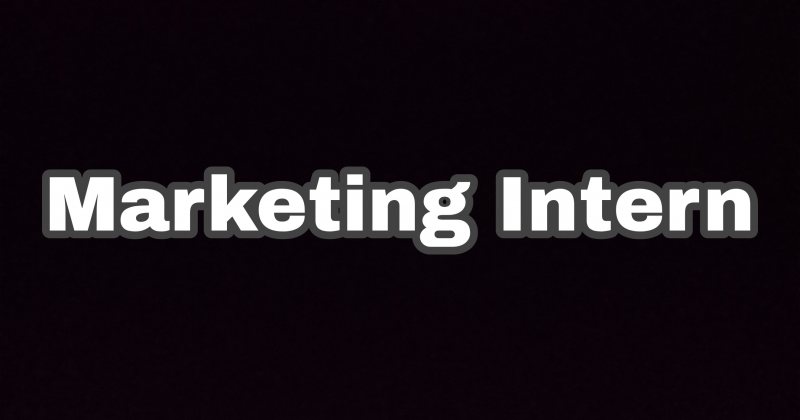 Marketing Intern - Reyada