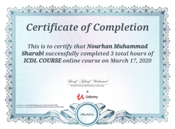 كورس الـ ICDL من Udemy باللغة العربية, مجانا