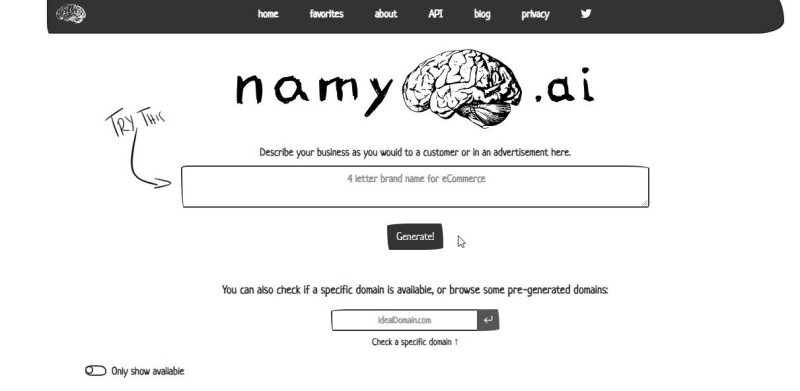 شرح موقع namy.ai والاستخدام