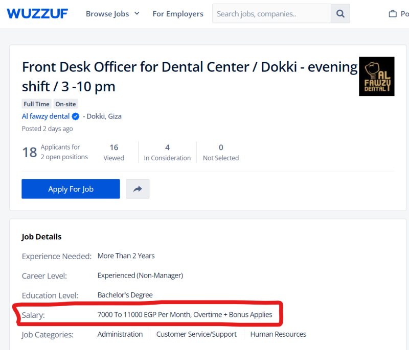 Front Desk Officer - Al fawzy dental