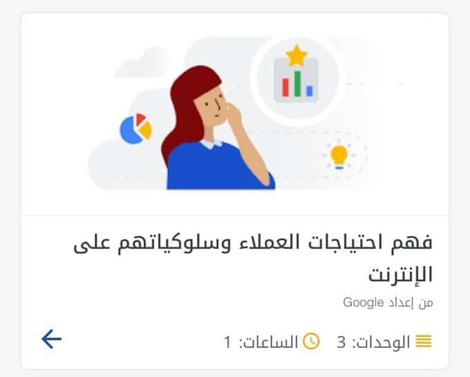 دورات تدربية فى التسويق الالكتروني الرقمي مقدمة من جوجل ( فهم احتياجات العملاء وسلوكياتهم على الإنترنت )