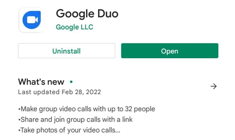 Google duo :Video calls and meetings for everyone.