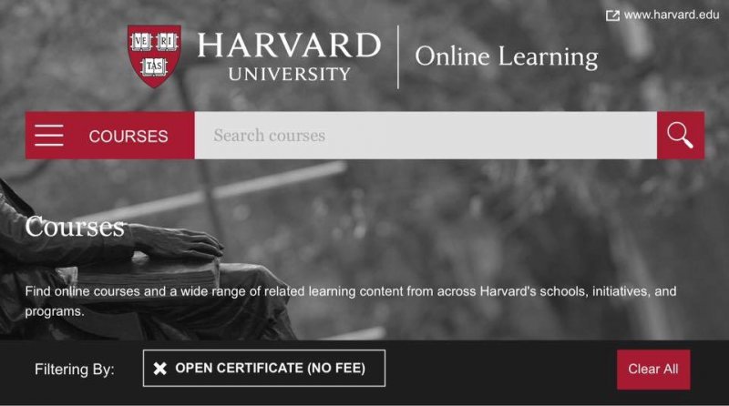 كورسات مجانية من جامعة هارفارد | Harvard