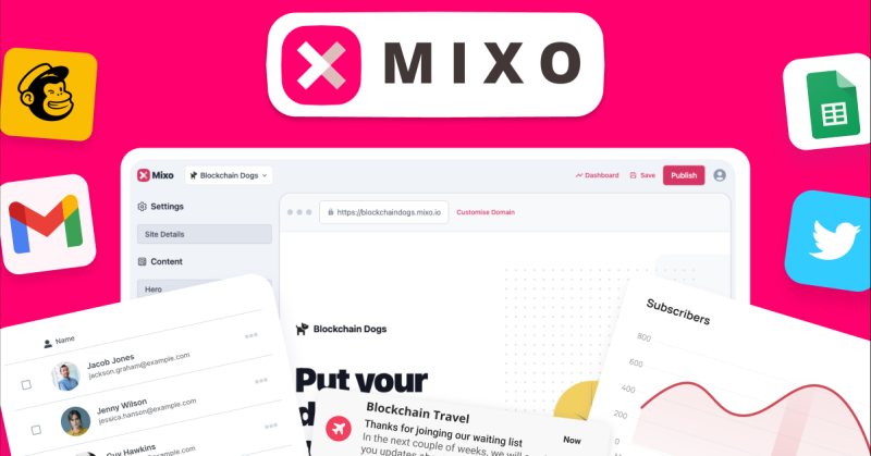 Mixo io إنشاء مواقع إلكترونية