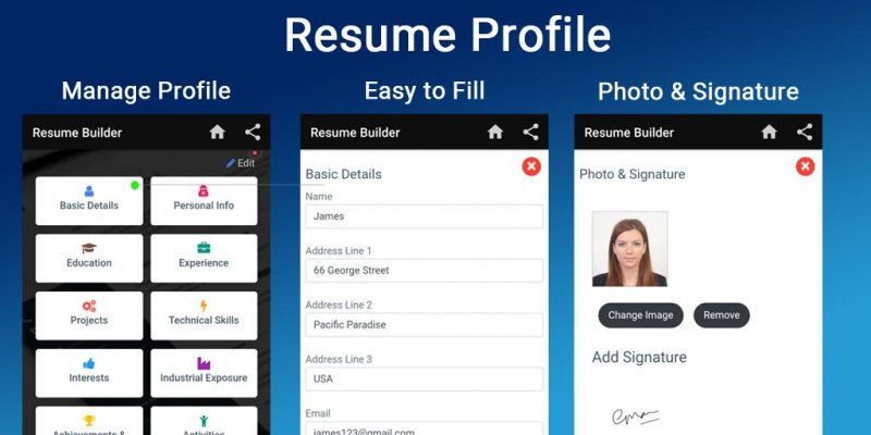 Resume Builder App Free CV